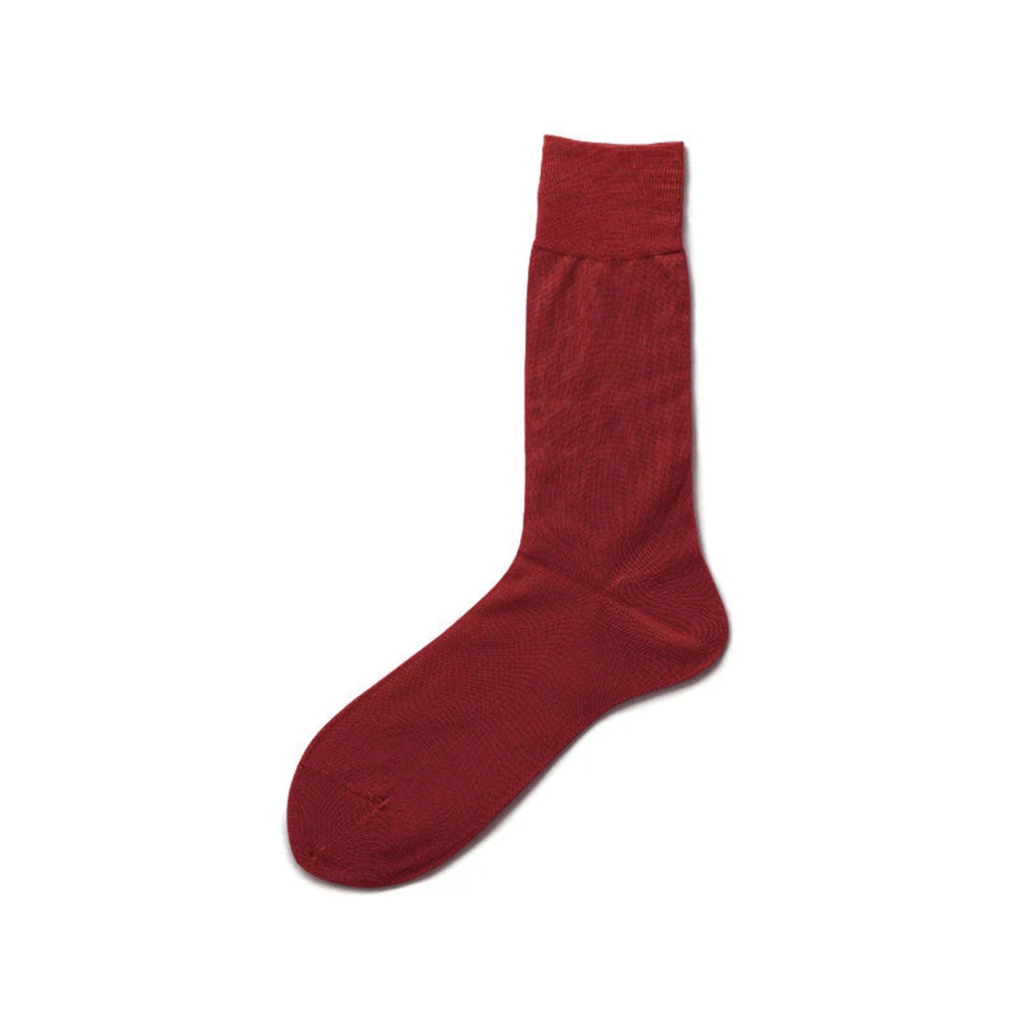 Cotton Plain Socks - Bordeaux - by Tabio