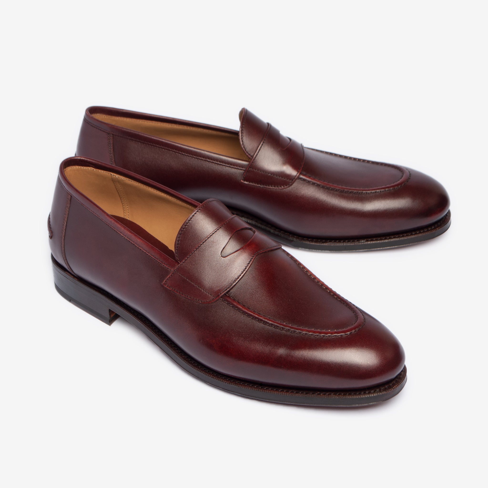 Penny Loafer II - Burgundy - Rufer Last– Bridlen