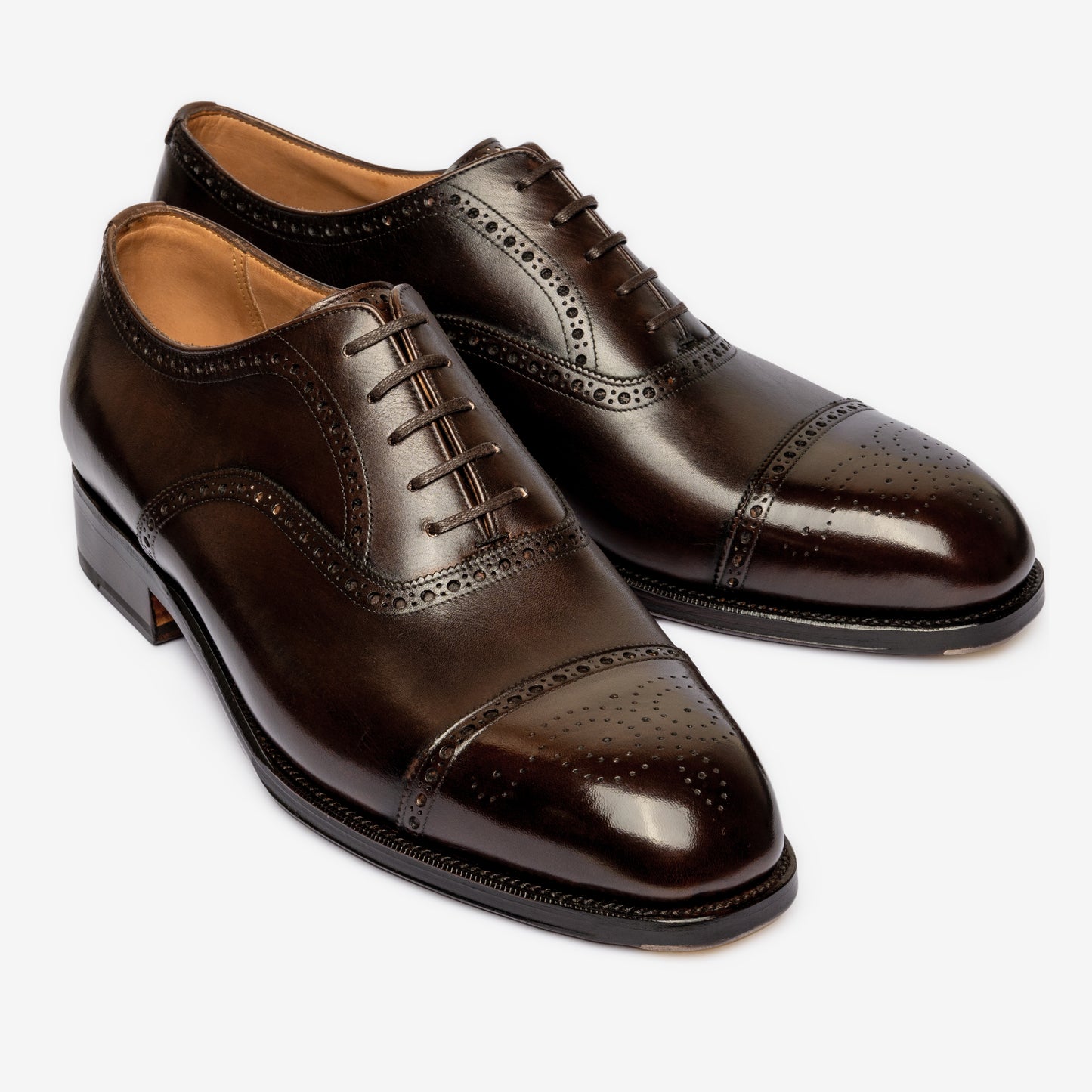 Semi Brogue Oxford - Bitter Choco - Char Last