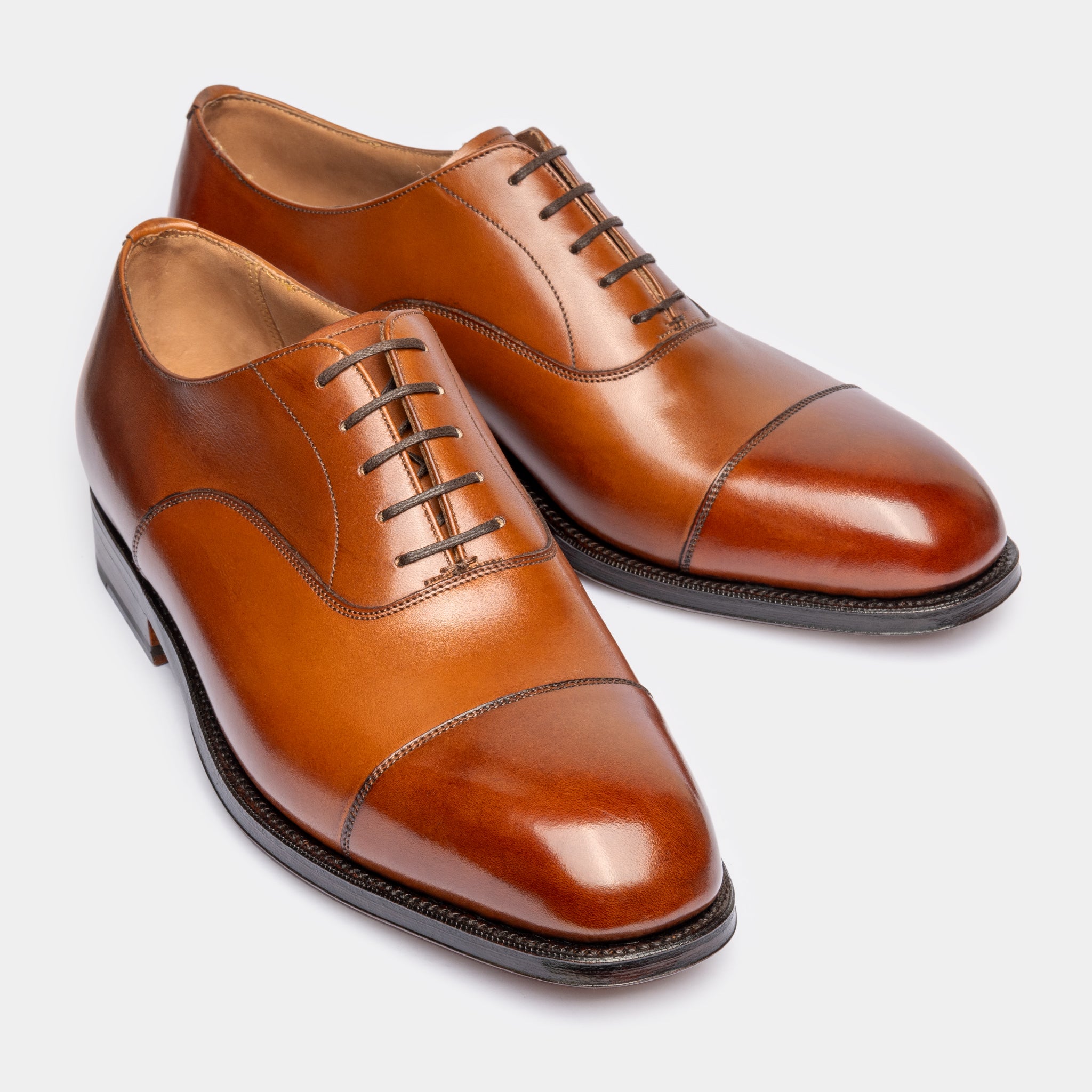 Straight Tip Oxford |  Tan - Char Last