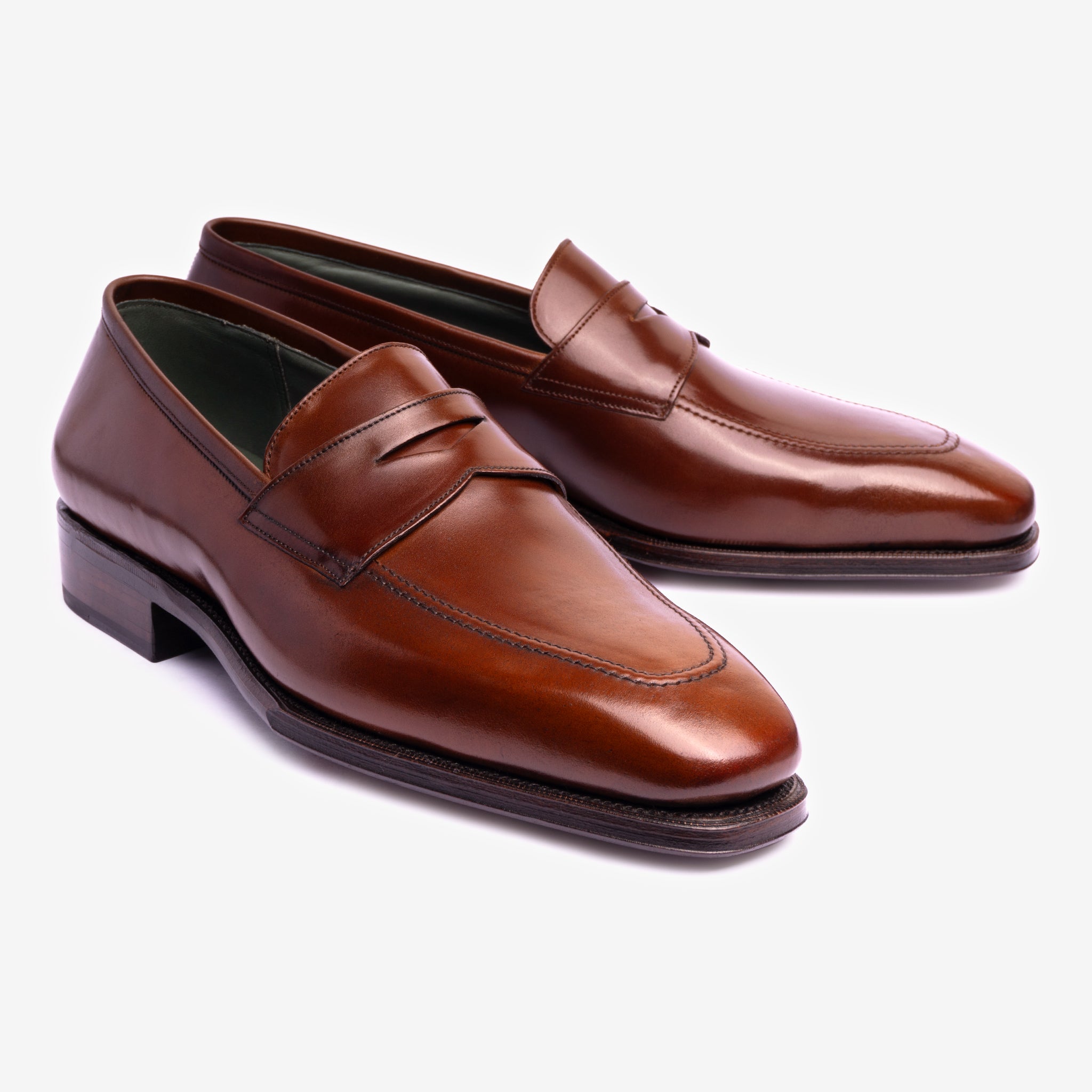 Penny Loafer |  Cognac Shell Cordovan - Deer Last