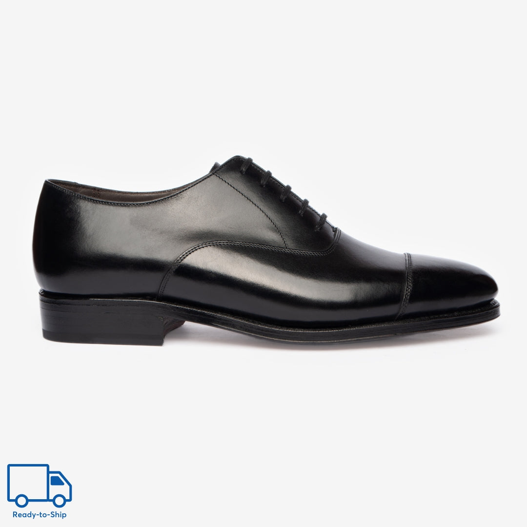 Straight Tip Oxford |  Black - Zip Last