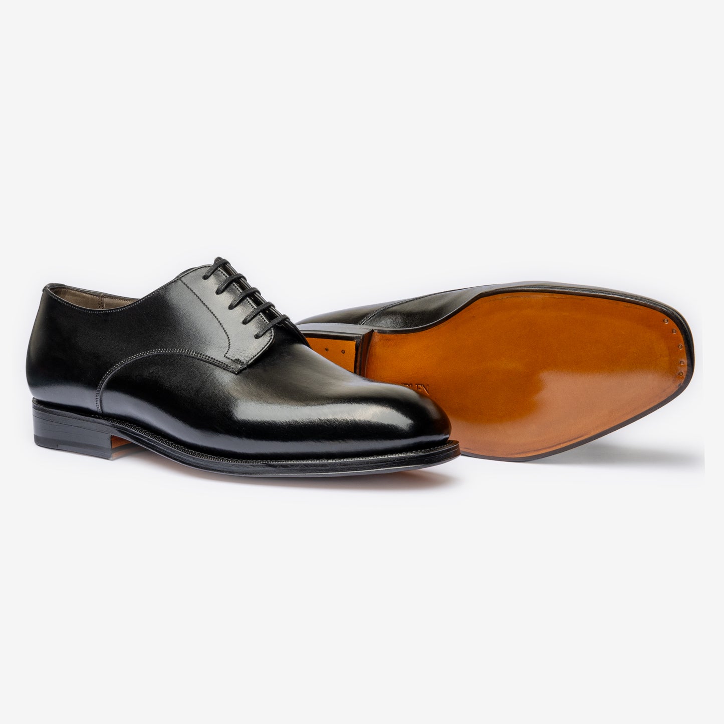 Plain Derby - Black - Char Last
