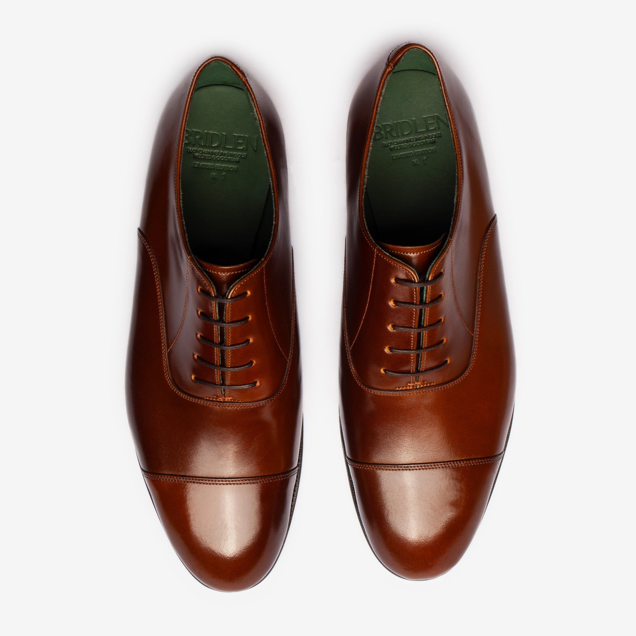 Straight Tip Oxford - Cognac Shell Cordovan - Rui Last – Bridlen