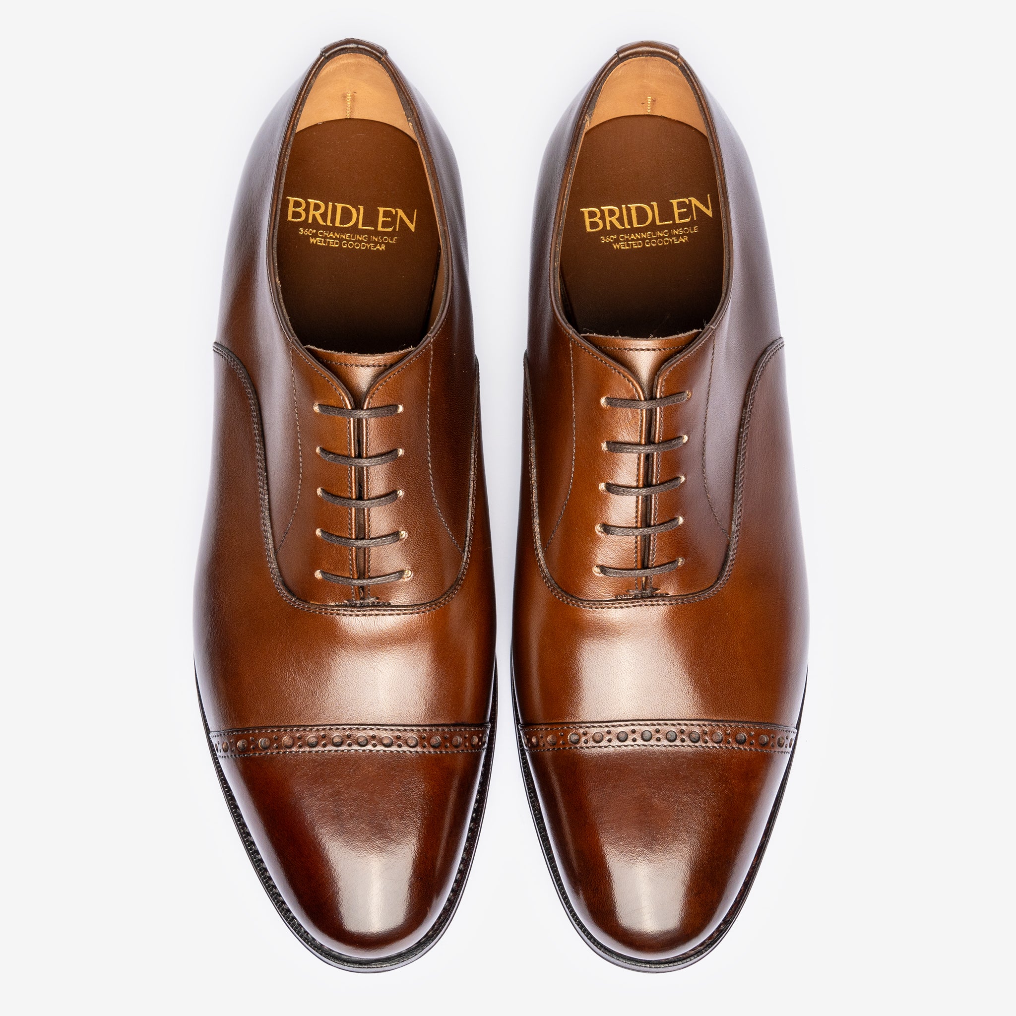 Punch Cap Oxford |  Brown - Chip Last