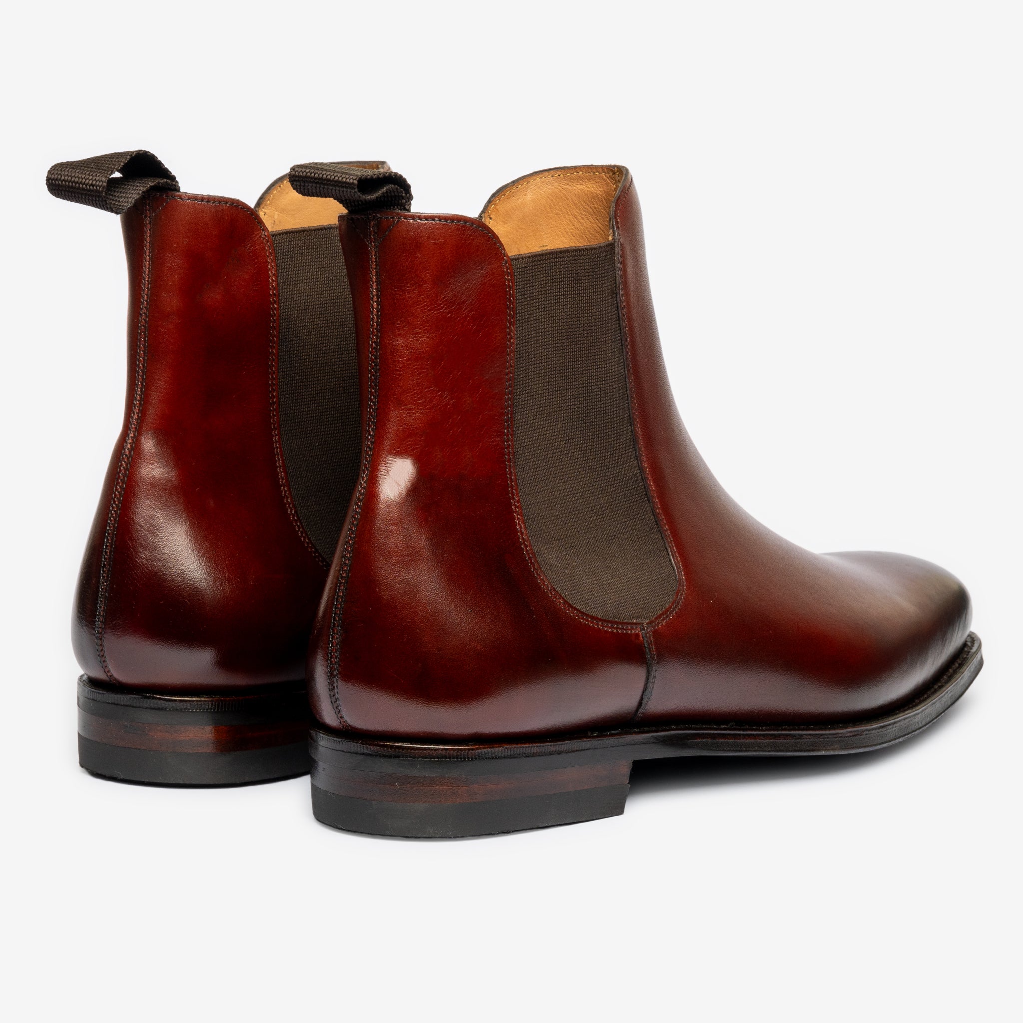 新品　HIAND Chelsea Long Boots 24 Chelsea Boot - Burgundy - Yama Last – Bridlen