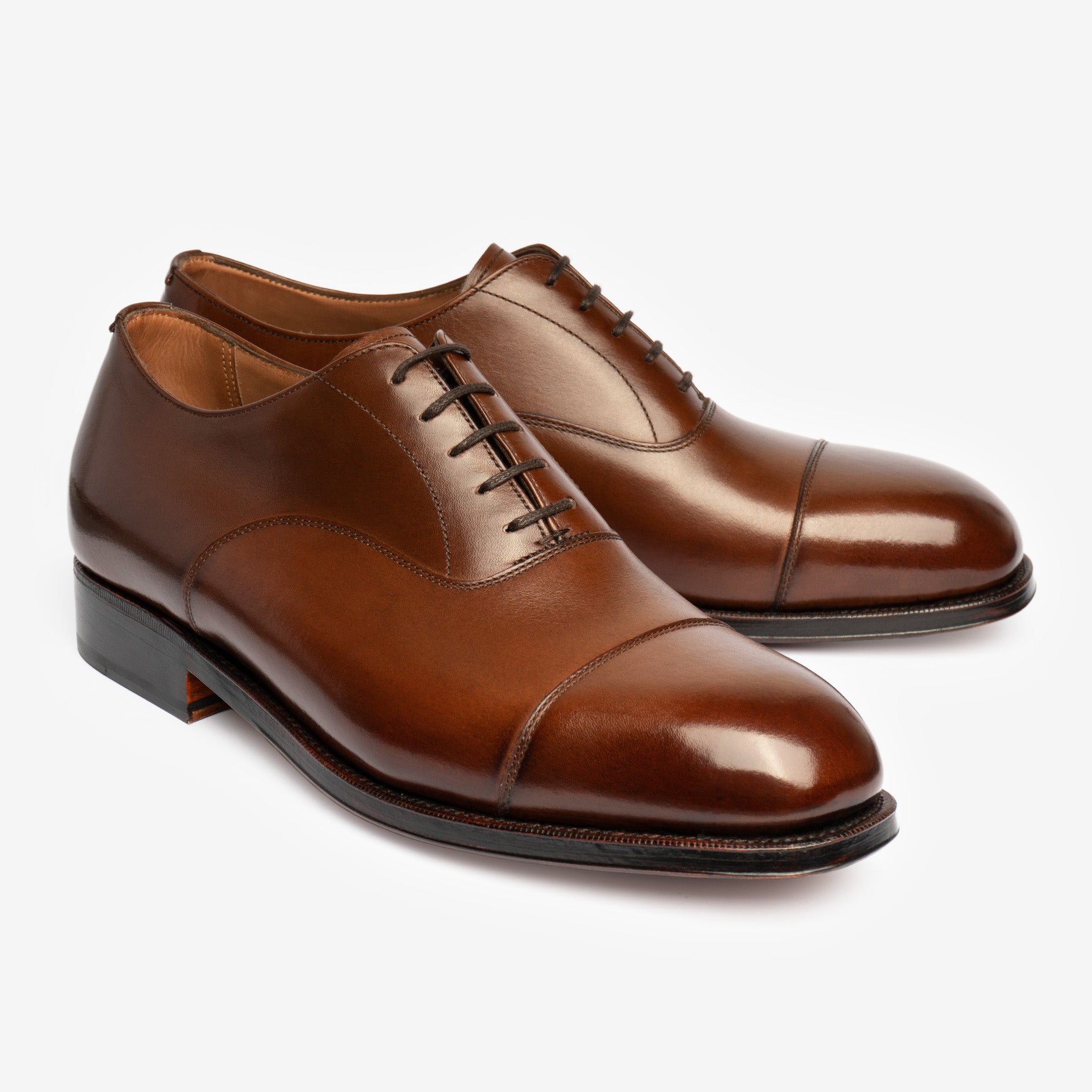 Straight Tip Oxford |  Brown - Char Last