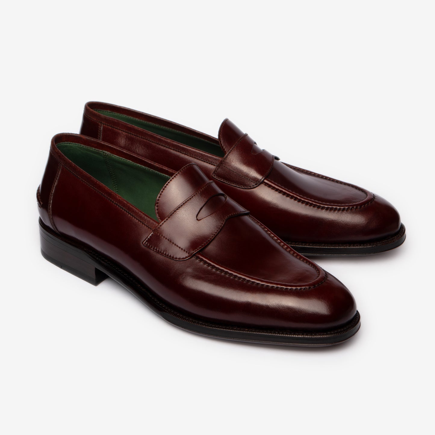 Penny Loafer II - Bordo Shell Cordovan - Rufer Last