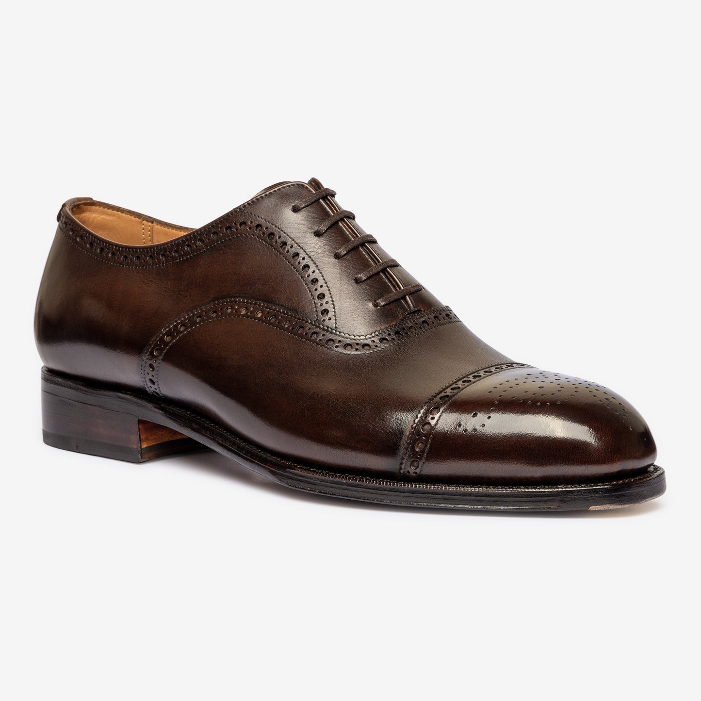 Semi Brogue Oxford - Bitter Choco - Char Last