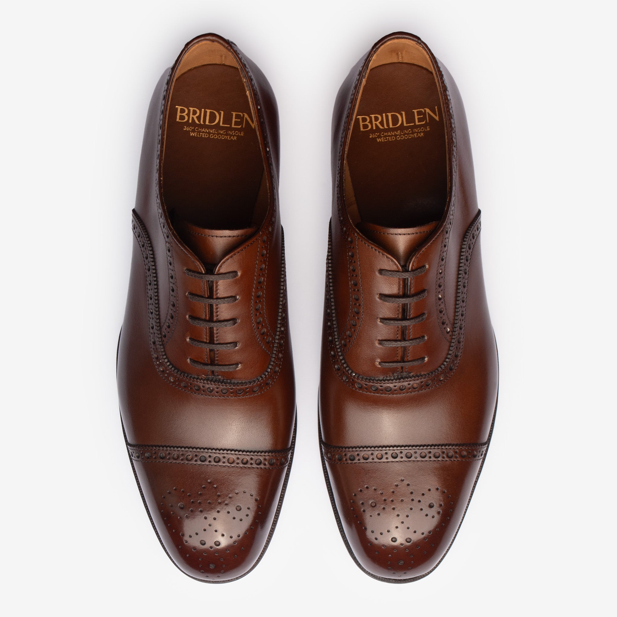 Semi Brogue Oxford |  Brown - Char Last