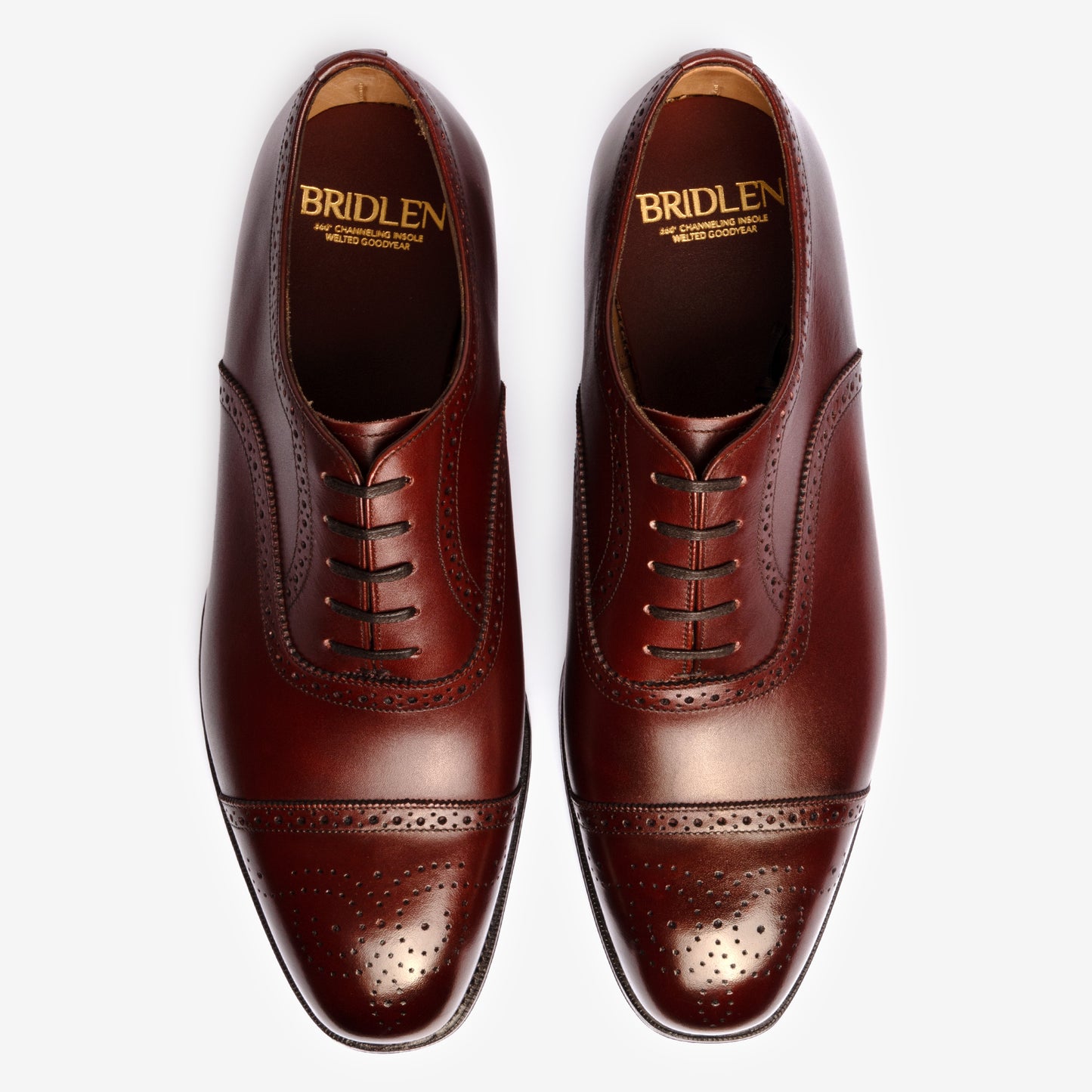 Semi Brogue Oxford - Burgundy - Char Last