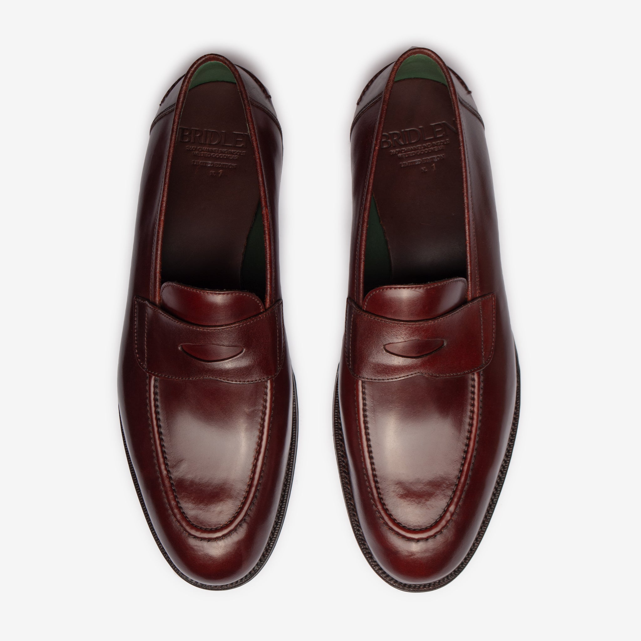 Penny Loafer Ii |  Bordo Shell Cordovan - Rufer Last