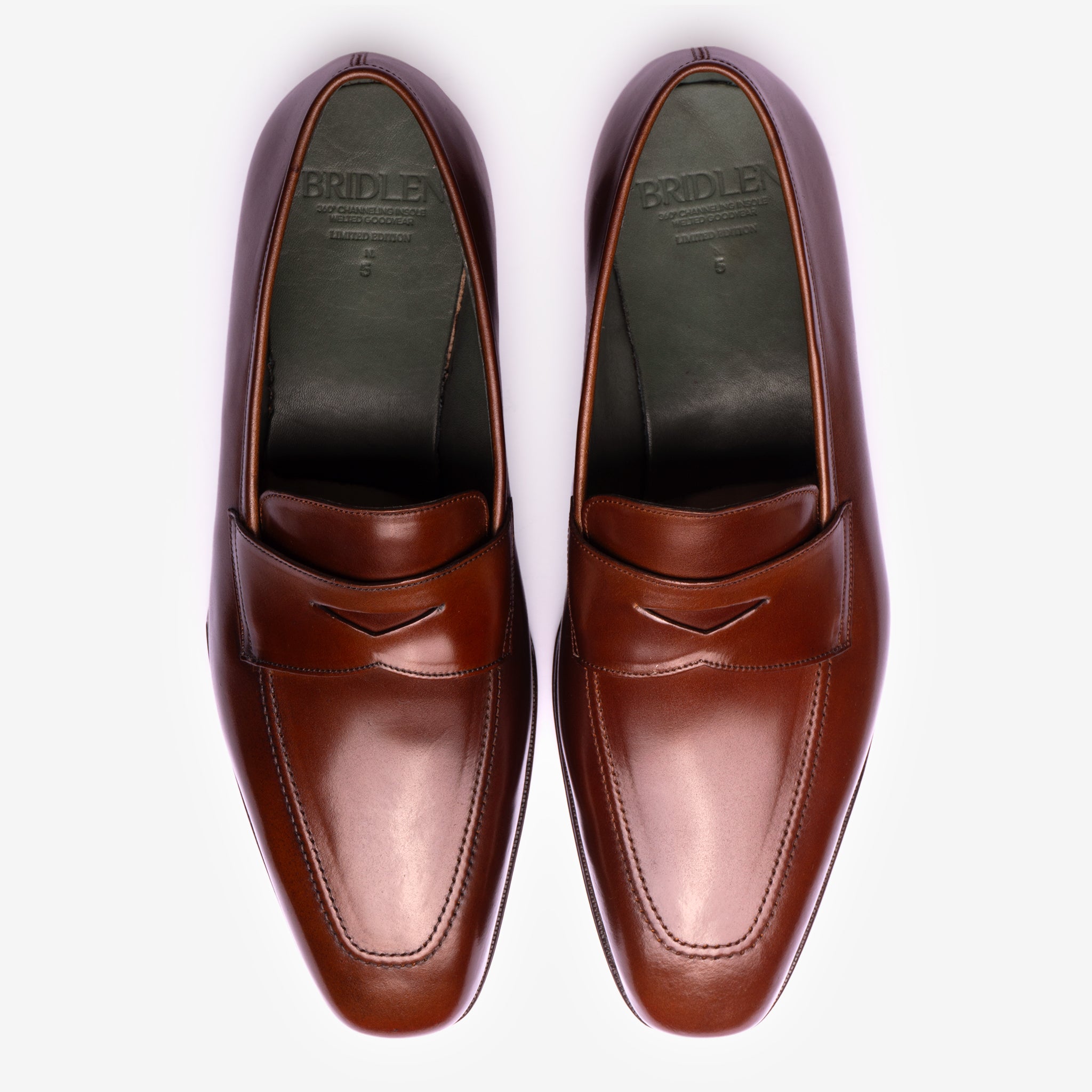 Penny Loafer |  Cognac Shell Cordovan - Deer Last