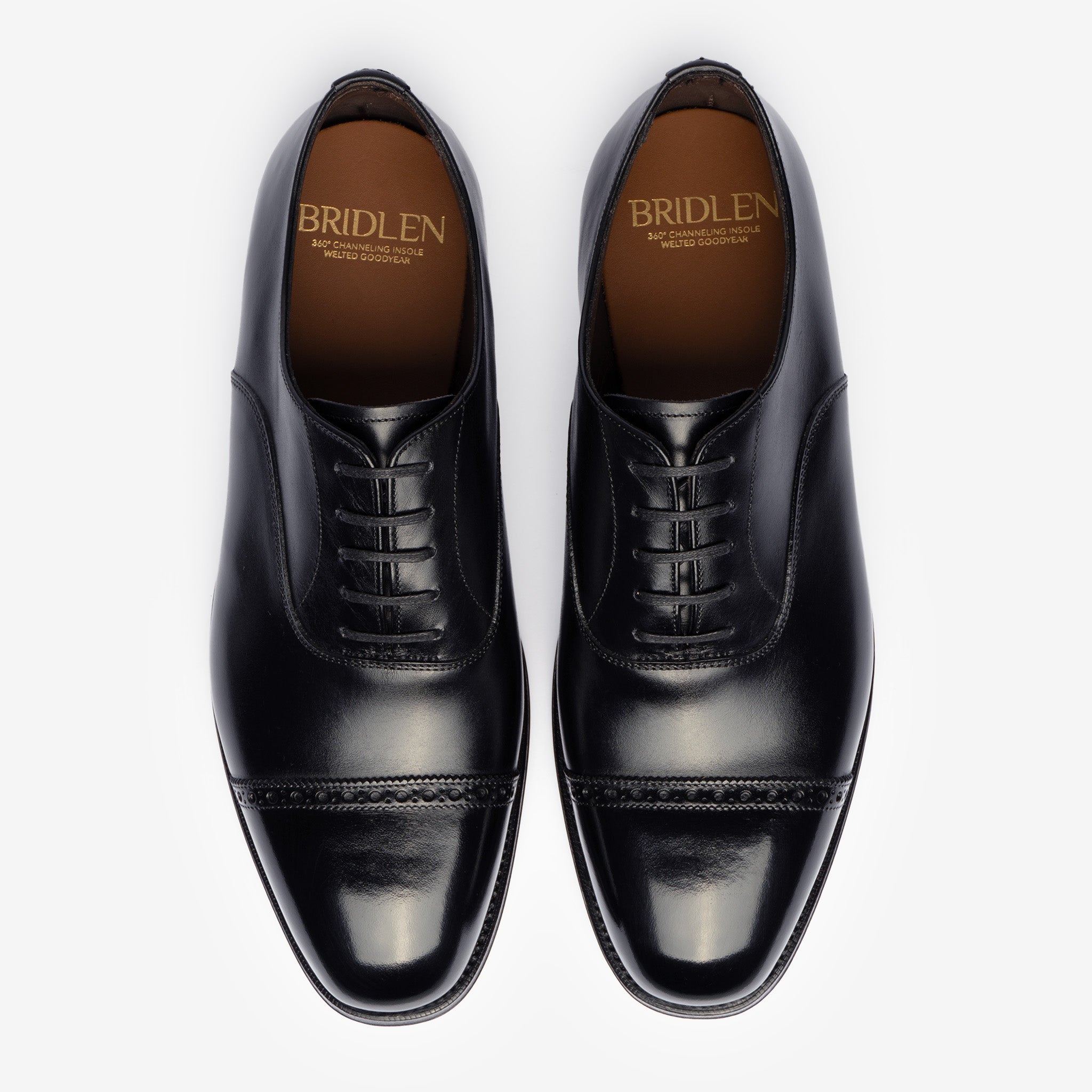 Punch Cap Oxford - Black - Char Last – Bridlen