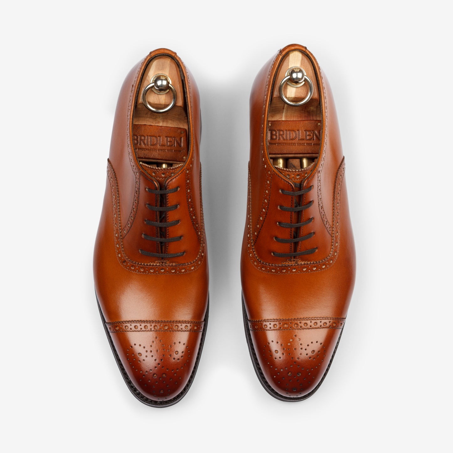 Semi Brogue Oxford - Tan - Zip Last