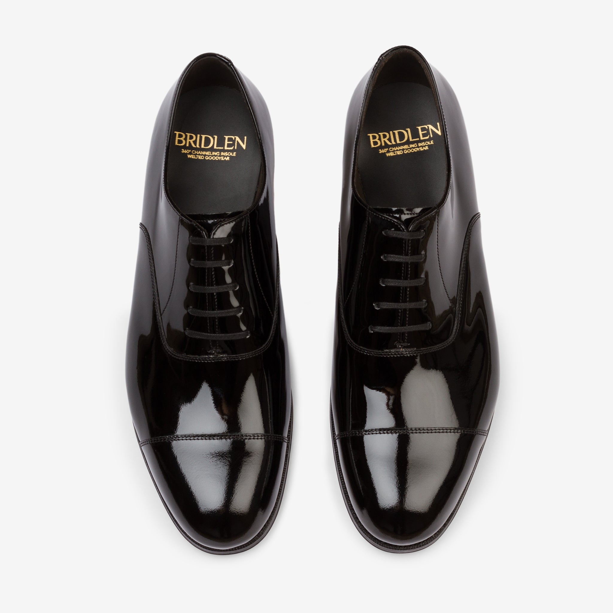 Straight Tip Oxford |  Black Patent - Rui Last