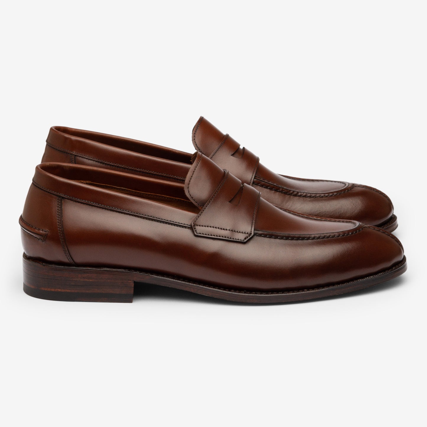 Y-Tip Penny Loafer - Brown - Blake Line