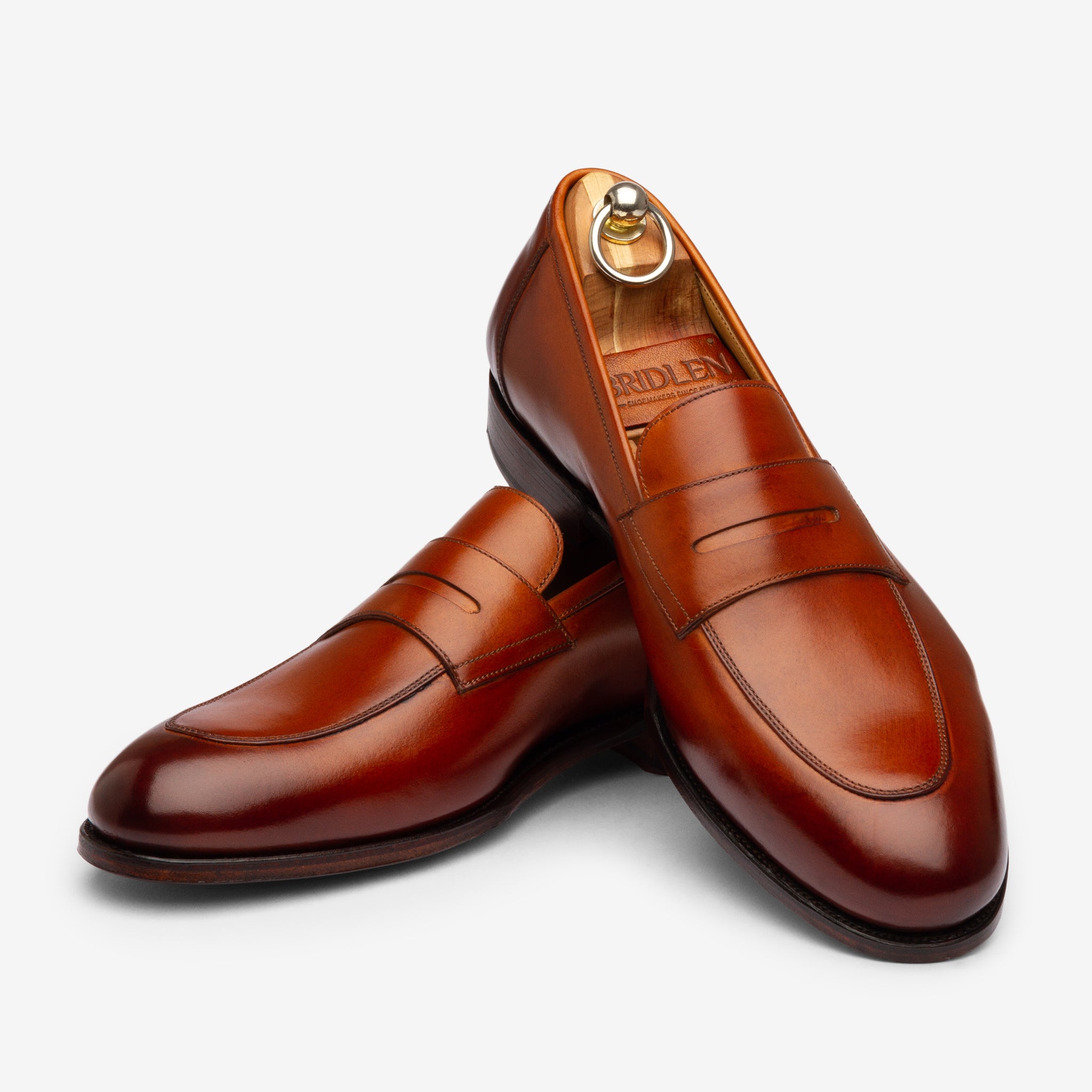 Folded Penny Loafer |  Tan - Rufer Last