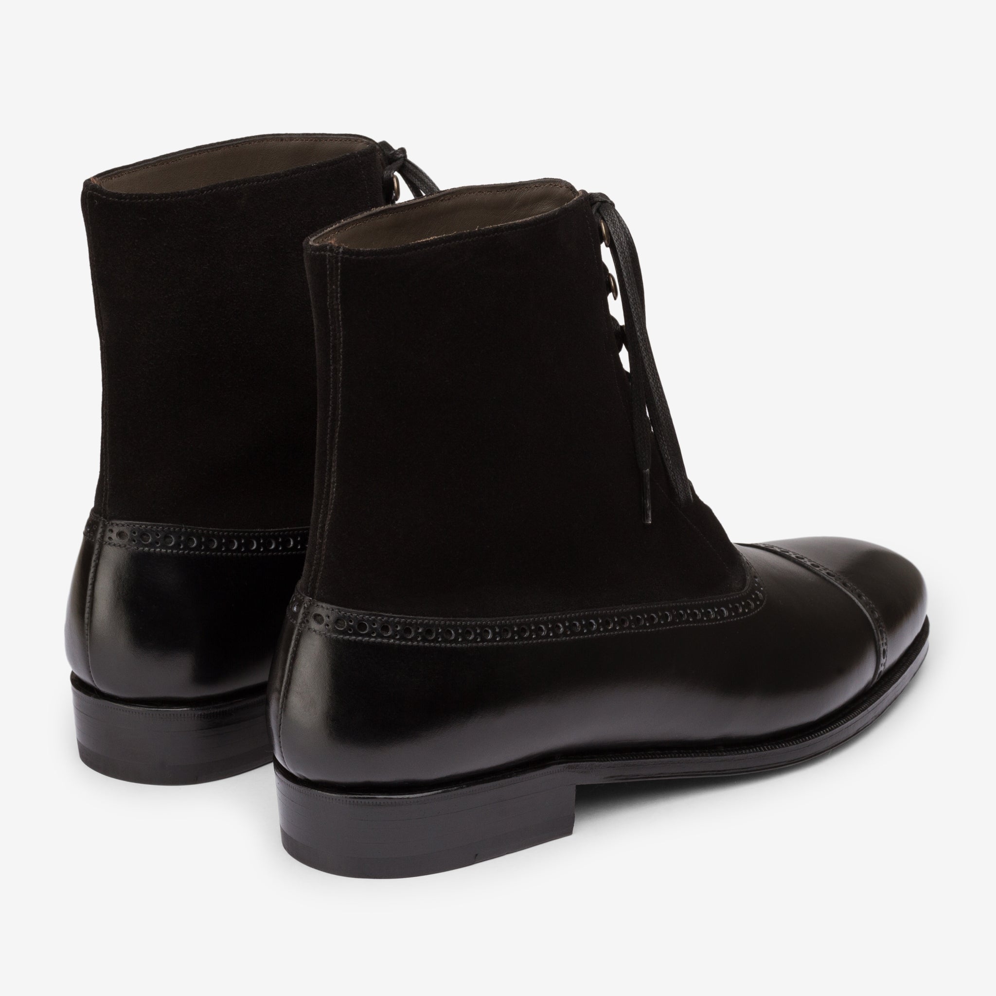 Balmoral Boot |  Black - Zip Last
