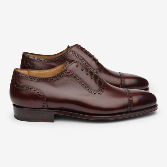 Adelaide Oxford - Burgundy - Zip Last