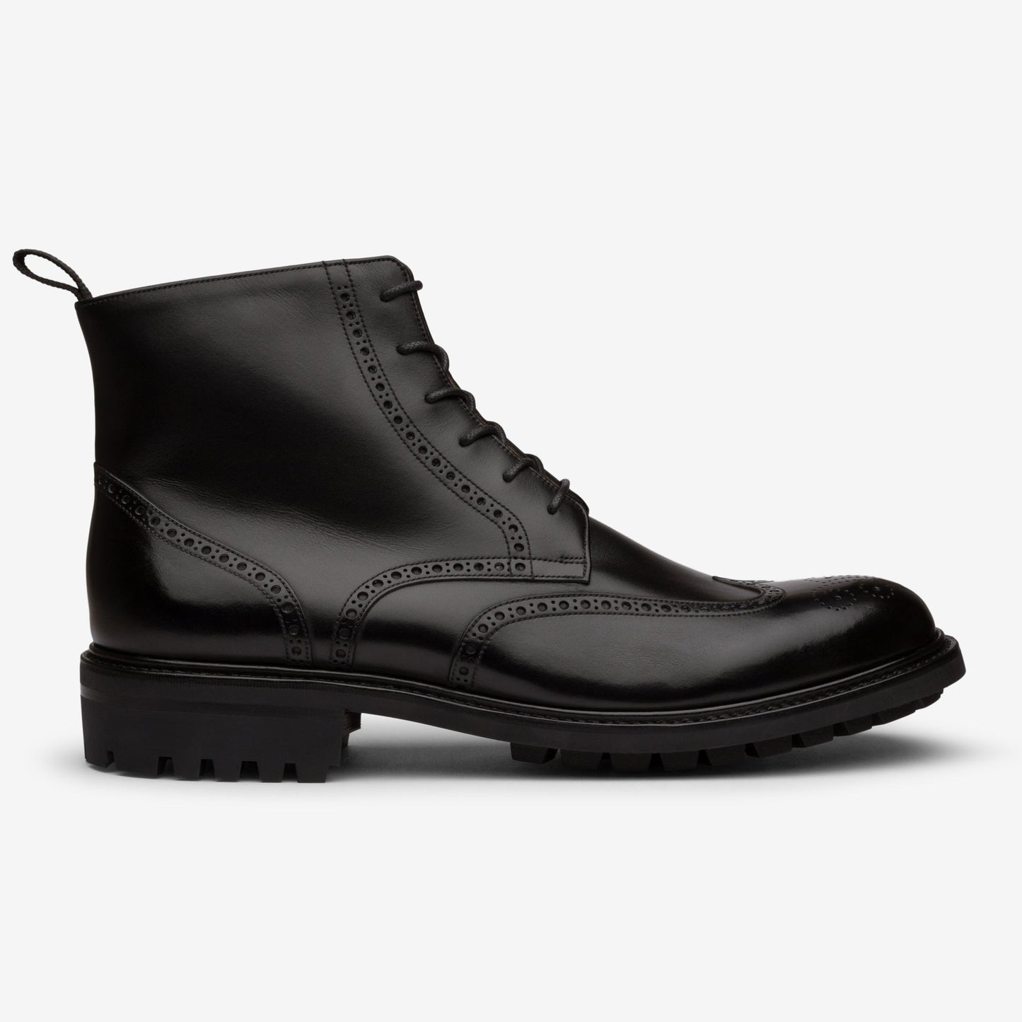 Wingtip Boot - Black - Saga Last