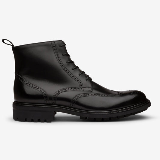 Wingtip Boot - Black - Saga Last