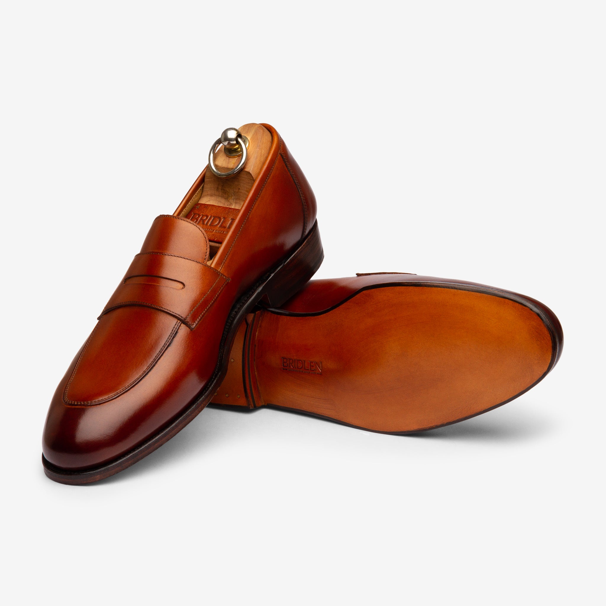 Folded Penny Loafer |  Tan - Rufer Last