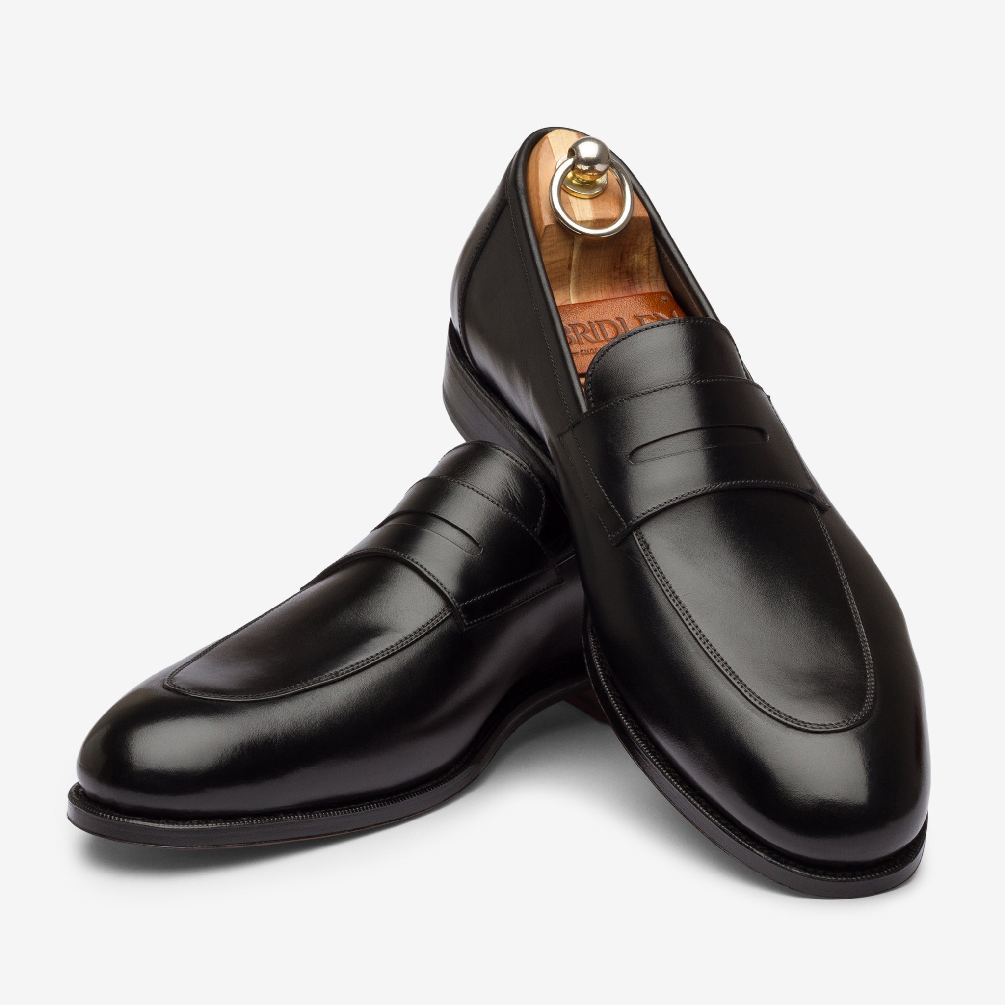 Folded Penny Loafer |  Black - Rufer Last