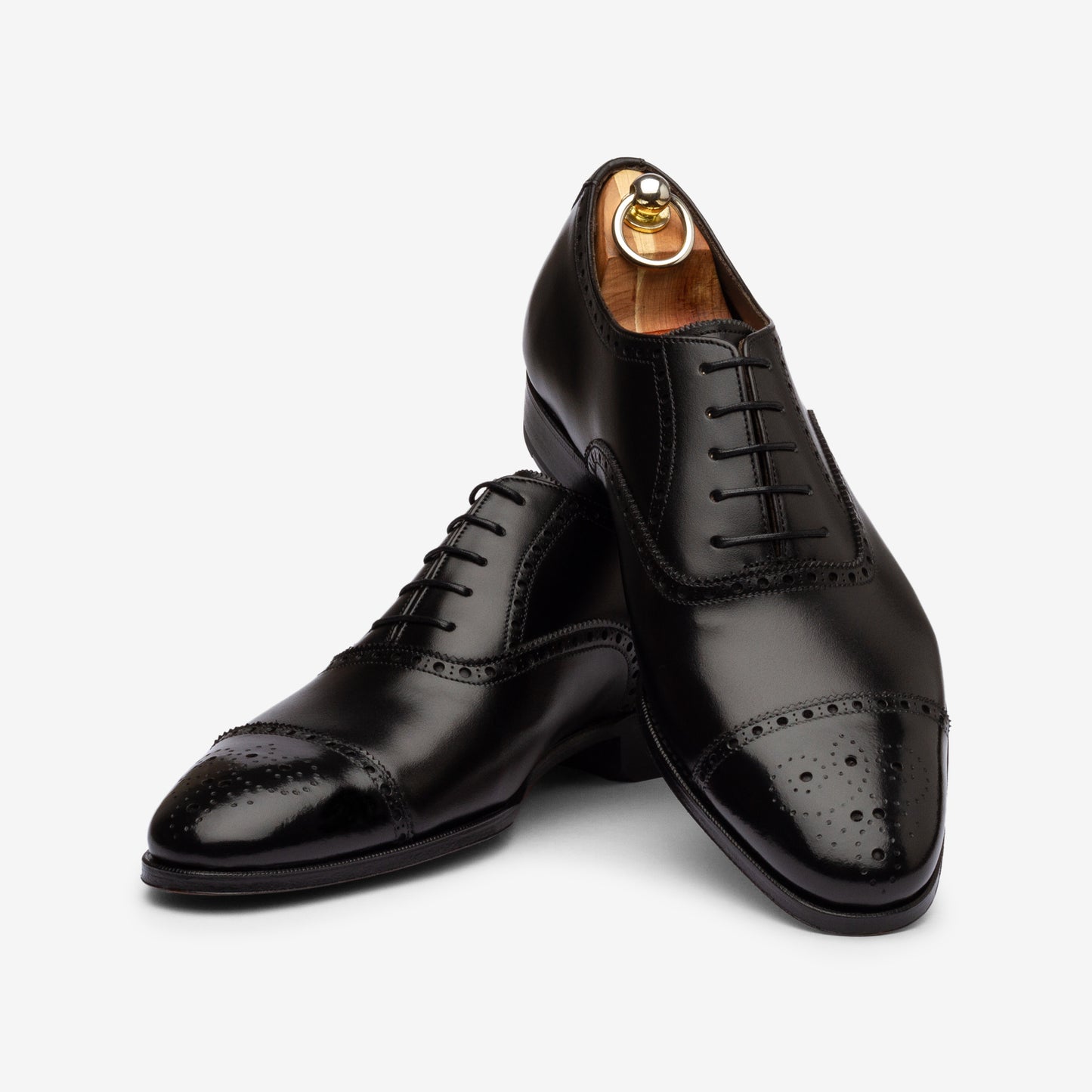 Semi Brogue Oxford - Black - Blake Line