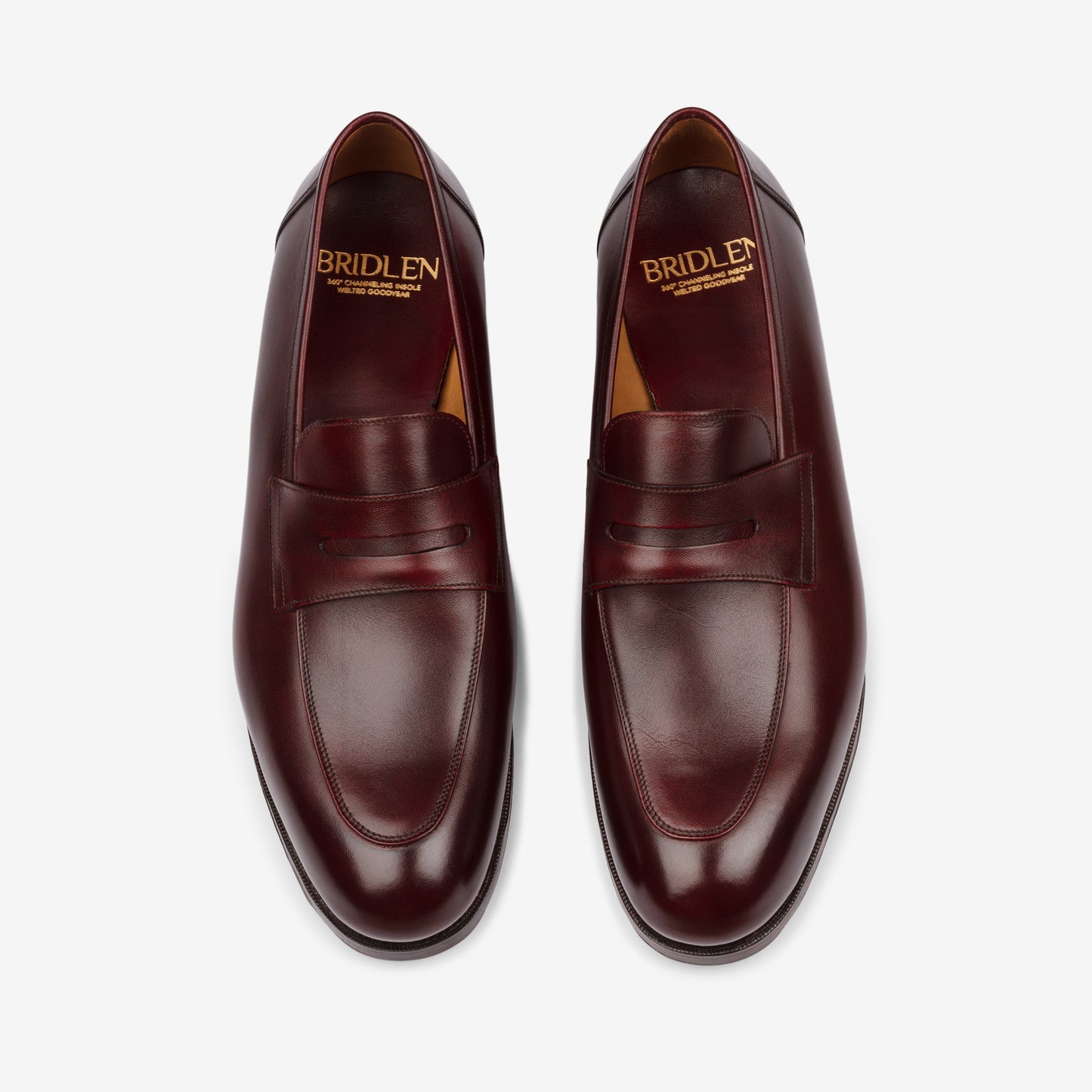 Folded Penny Loafer - Burgundy - Rufer Last