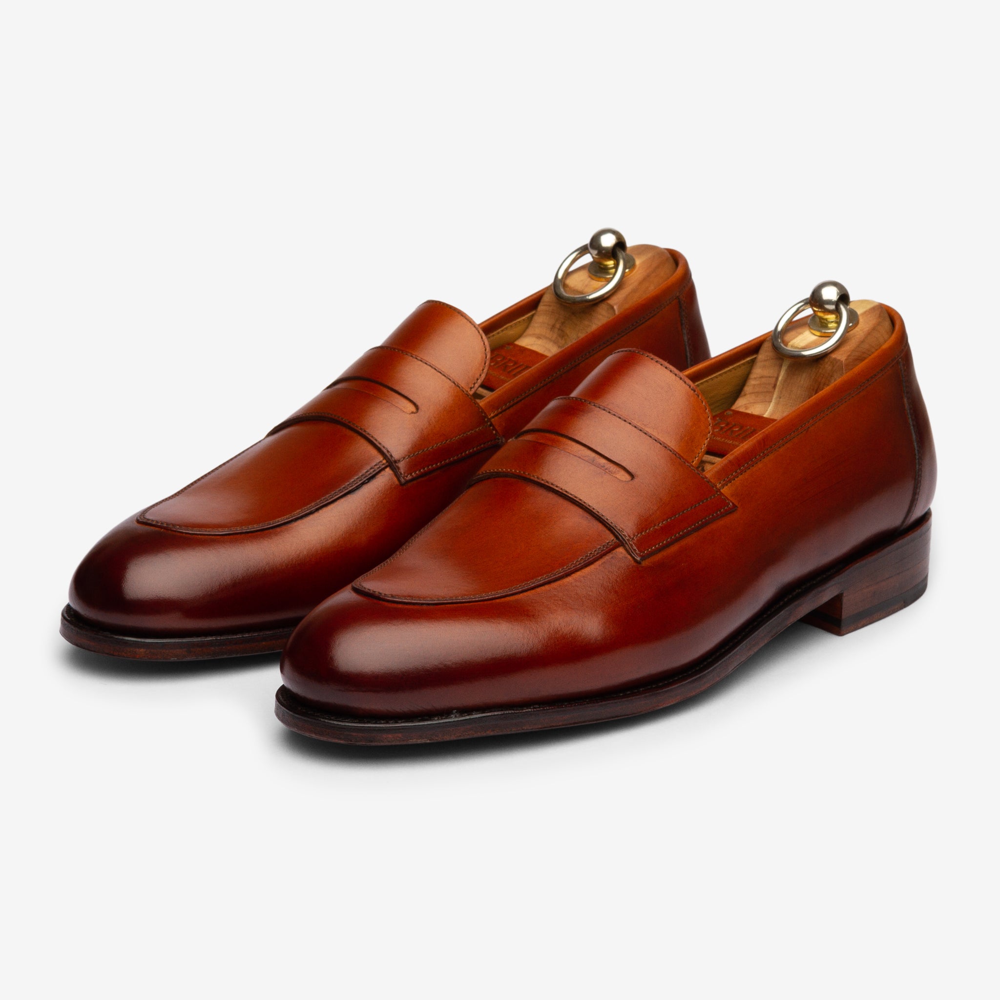 Folded Penny Loafer |  Tan - Rufer Last