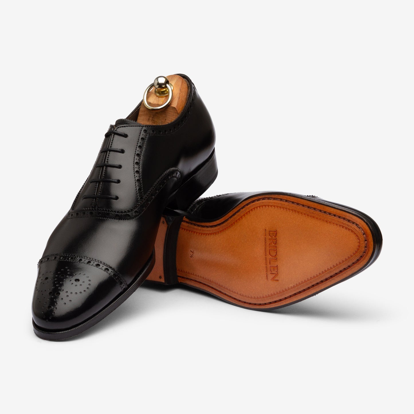 Semi Brogue Oxford - Black - Blake Line
