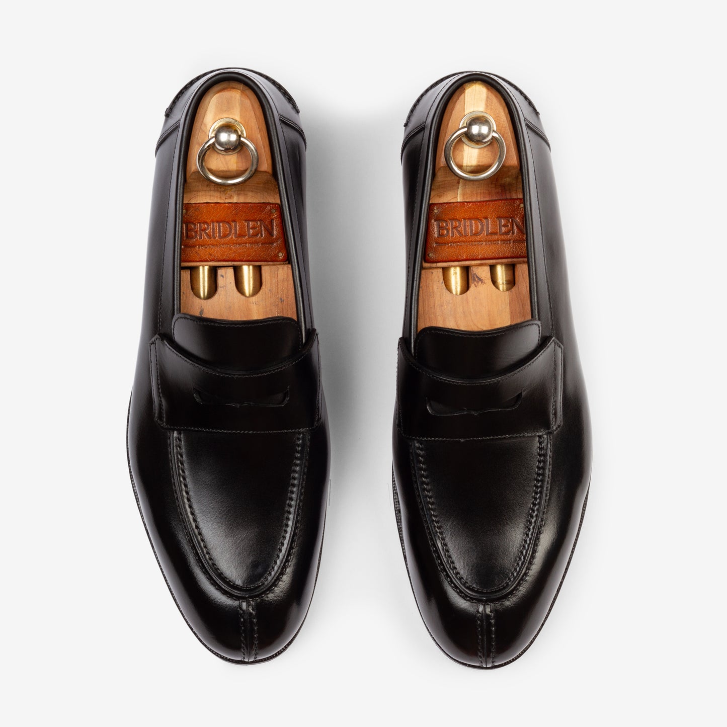 Y-Tip Penny Loafer - Black - Blake Line