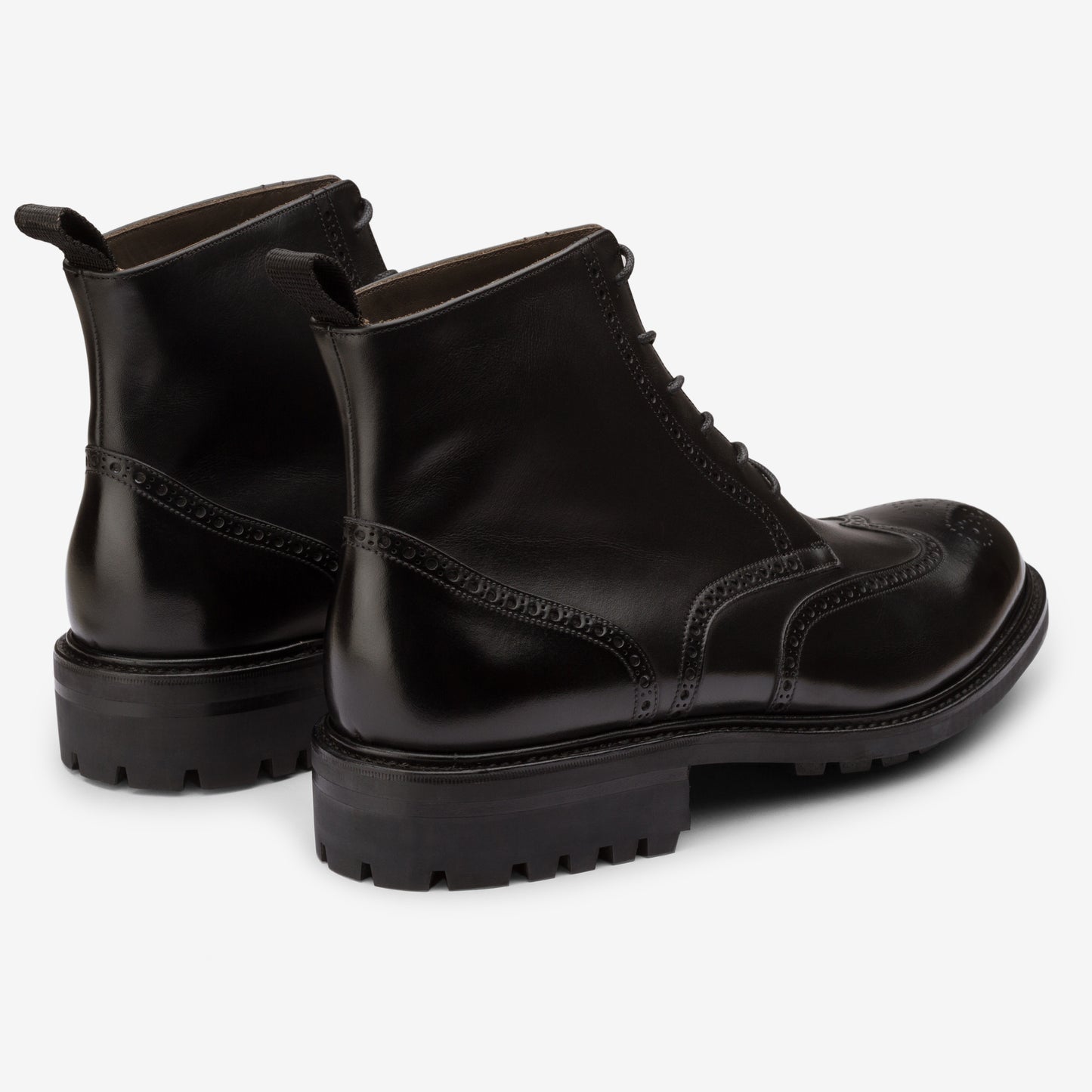 Wingtip Boot - Black - Saga Last
