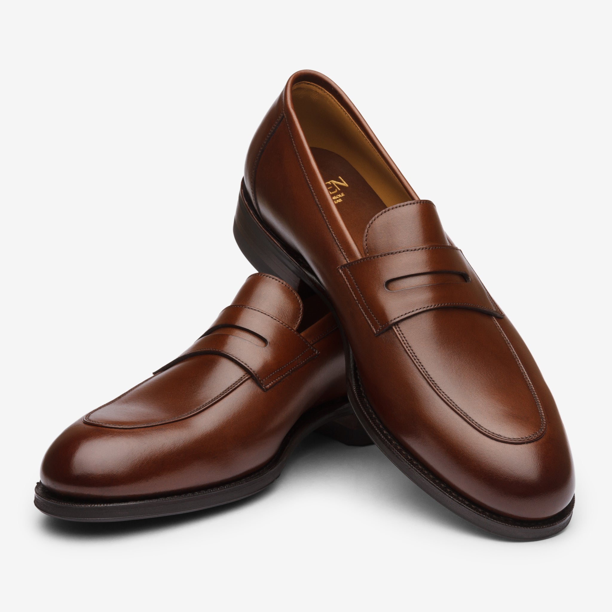 Folded penny loafer - Brown - Rufer Last – Bridlen
