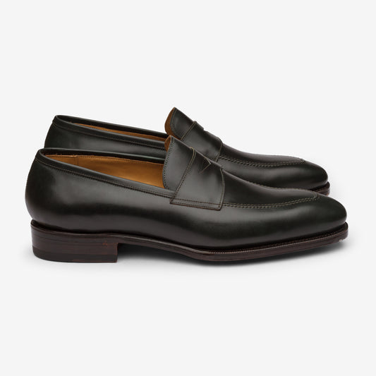 Penny Loafer - Green Museum calf - Deer Last