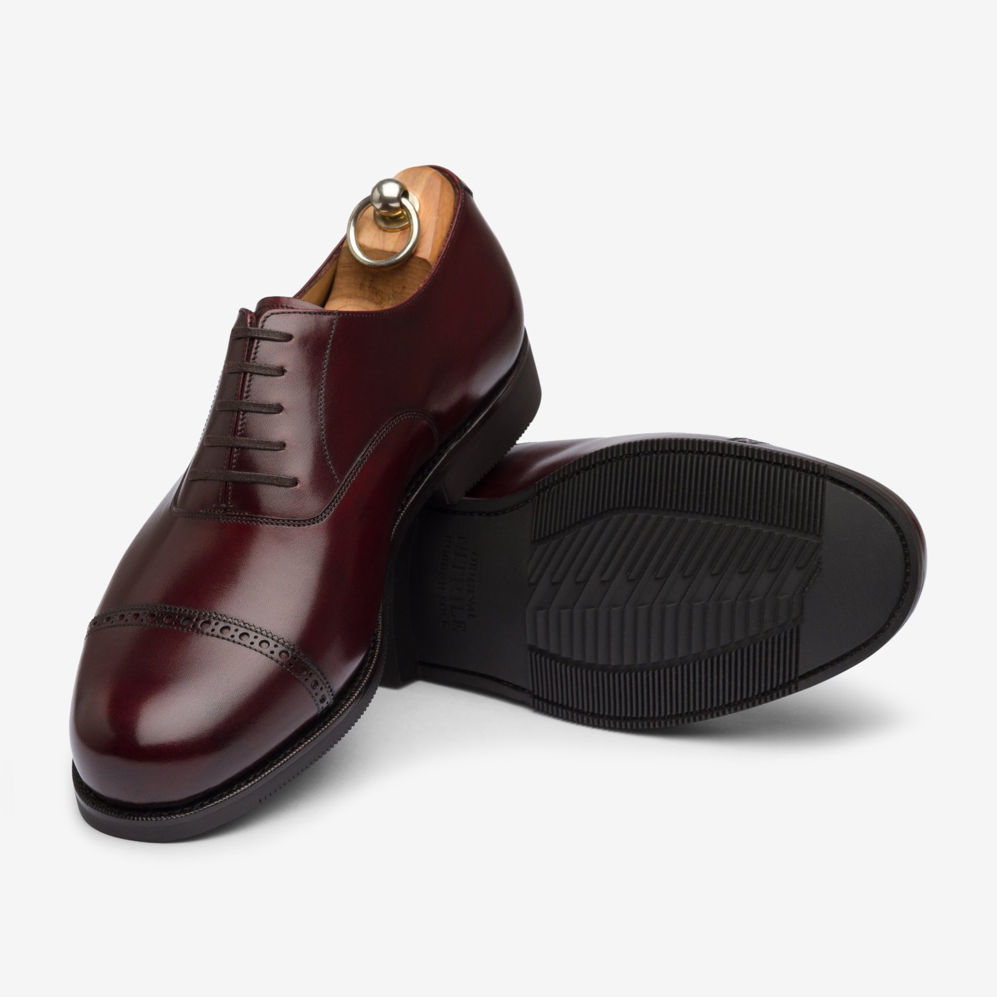 Punch Cap Oxford - Burgundy - Mod Last Bridlen Punch Cap Oxford - Burgundy - Mod Last Bridlen