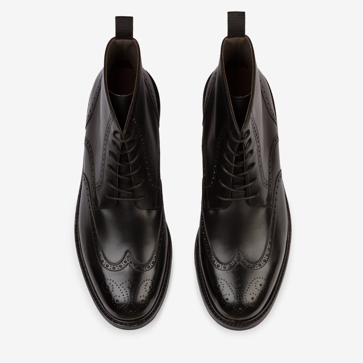 Wingtip Boot - Black - Saga Last